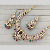 Kavita Art Classic Ethnic Pota Stone Necklace Set