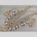 Kavita Art Classic Ethnic Pota Stone And Pearl Long Necklace Set