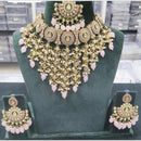 Kavita Art Gulabi Meenakari Kundan Choker Necklace Set