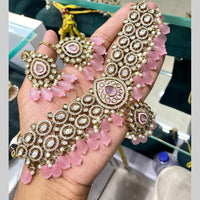 Kavita Art Grand Polki Kundan Pearl And Beads Necklace Set