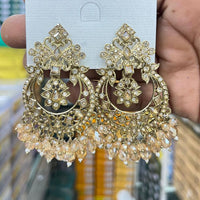 Kavita Art Sparkling Crystal And Beads Designer Dangler Earrings