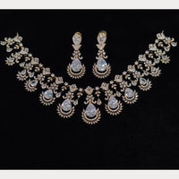Kavita Art Graceful American Diamond Necklace Set for Women