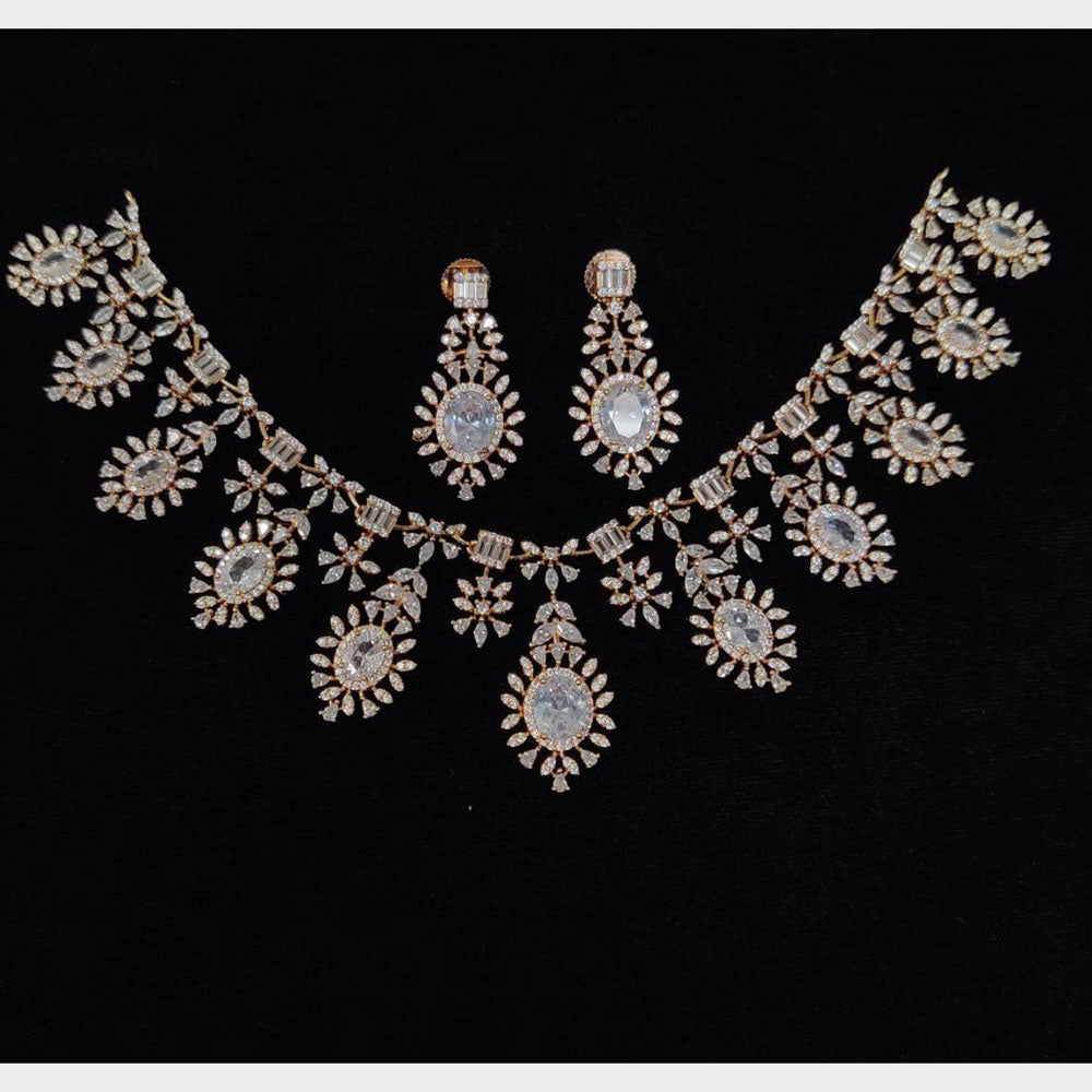 Kavita Art Graceful American Diamond Necklace Set for Women