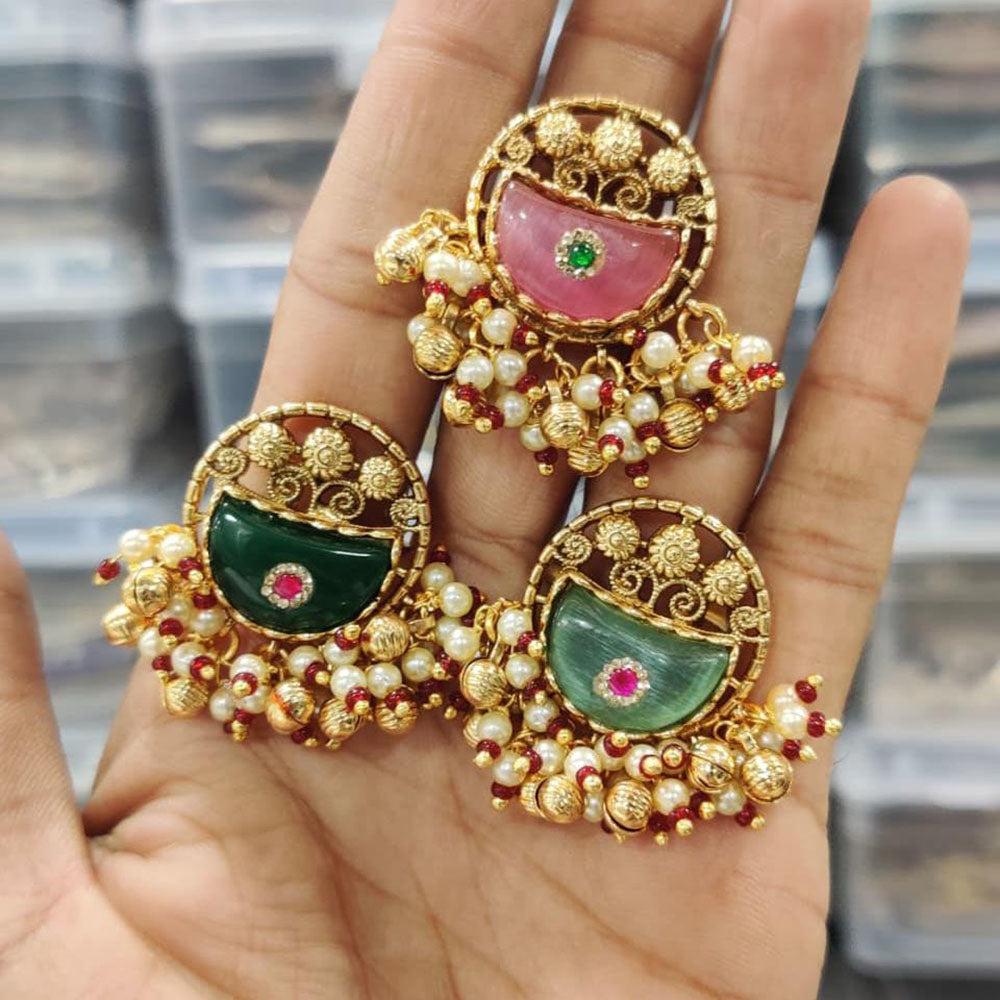 Kavita Art Glamorous Pota And Austrian Stone Statement Ring