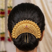 Kavita Art Ethnic Pota Stone And Pearl Hair Accessory