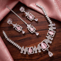 Kavita Art Graceful American Diamond Necklace Set for Women