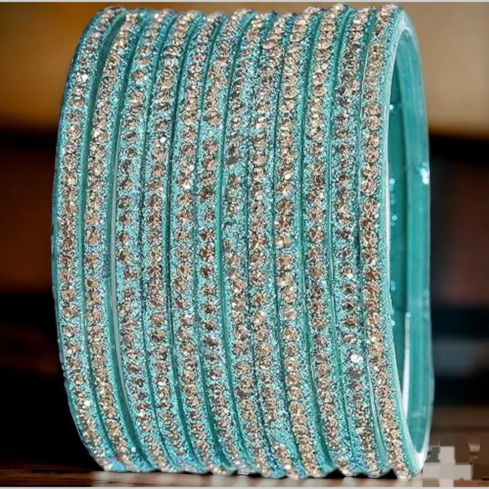 Kavita Art Classic Austrian Stone Glass Bangles Set