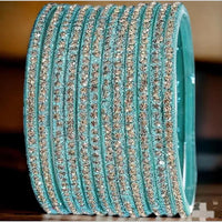 Kavita Art Classic Austrian Stone Glass Bangles Set