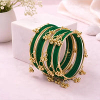 Kavita Art Designer Velvet Kashmiri Bangles Set for Women
