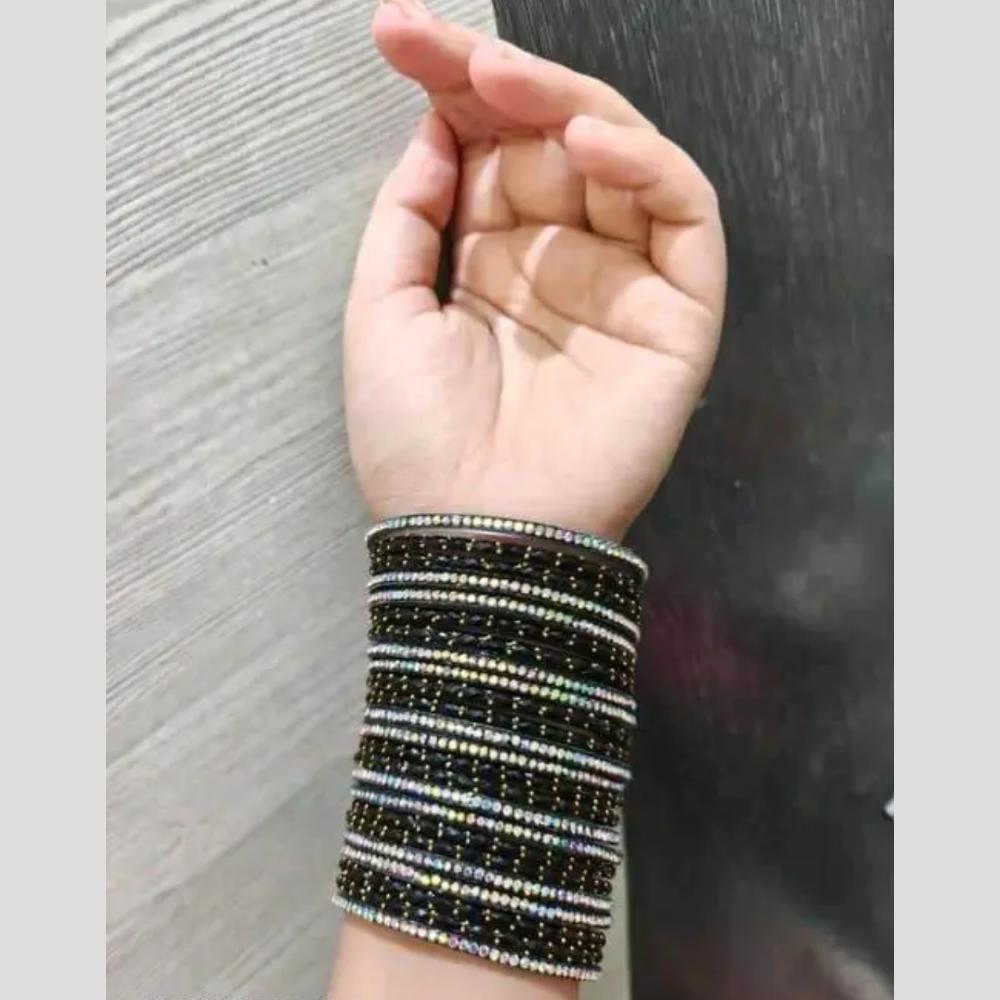 Kavita Art Designer Austrian Stone Glitter Bangles Set