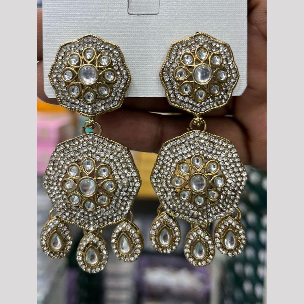 Kavita Art Luxury Kundan Stone And Pearl Ethnic Dangler Earrings