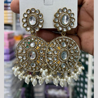 Kavita Art Luxury Kundan Stone And Pearl Ethnic Dangler Earrings