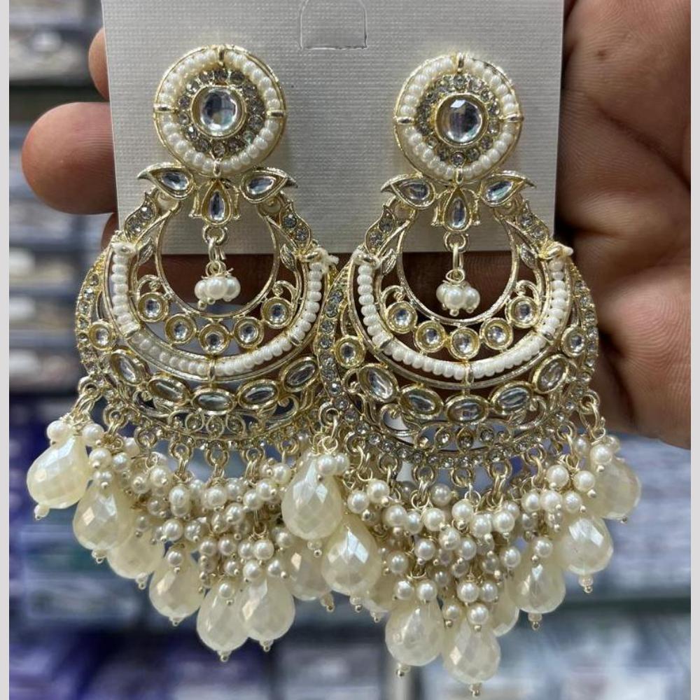 Kavita Art Luxury Kundan Stone And Pearl Ethnic Dangler Earrings