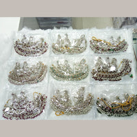 Kavita Art Gold Plated Royal Pota Stone And Pearl Necklace Set