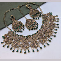 Kavita Art Royal Crystal Stone And Austrian Stone Wedding Necklace Set