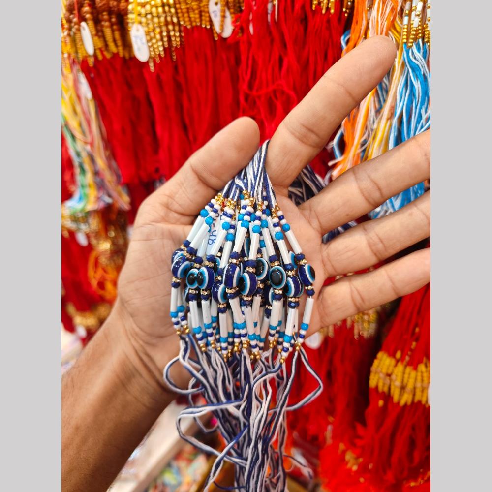 Kavita Art Pack of 12 Stylish Evil Eye Protection Rakhi for Brother