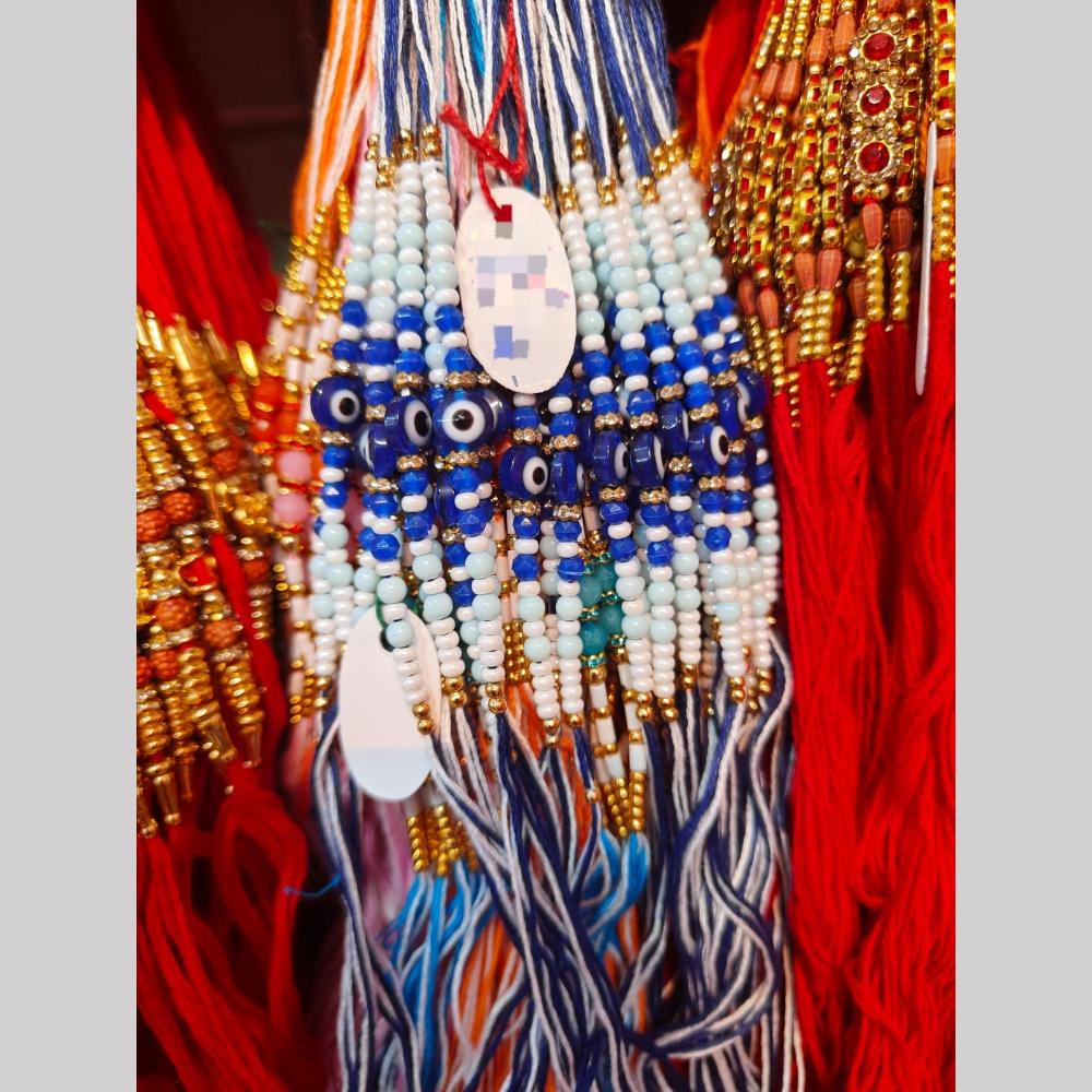 Kavita Art Pack of 12 Stylish Evil Eye Protection Rakhi for Brother