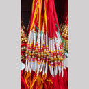 Kavita Art Pack of 12 Traditional Rakhi with Elegant Pearl Accents