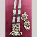Kavita Art Traditional Crystal Stone And Beaded Long Necklace Set