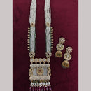 Kavita Art Traditional Kundan Stone And Beaded Meenakari Long Necklace Set