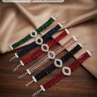 Kavita Art Glamorous Austrian Stone And Pearl Bracelet (1 Piece Only)