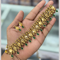 Kavita Art Elegant Pota Stone Choker Necklace Set for Women
