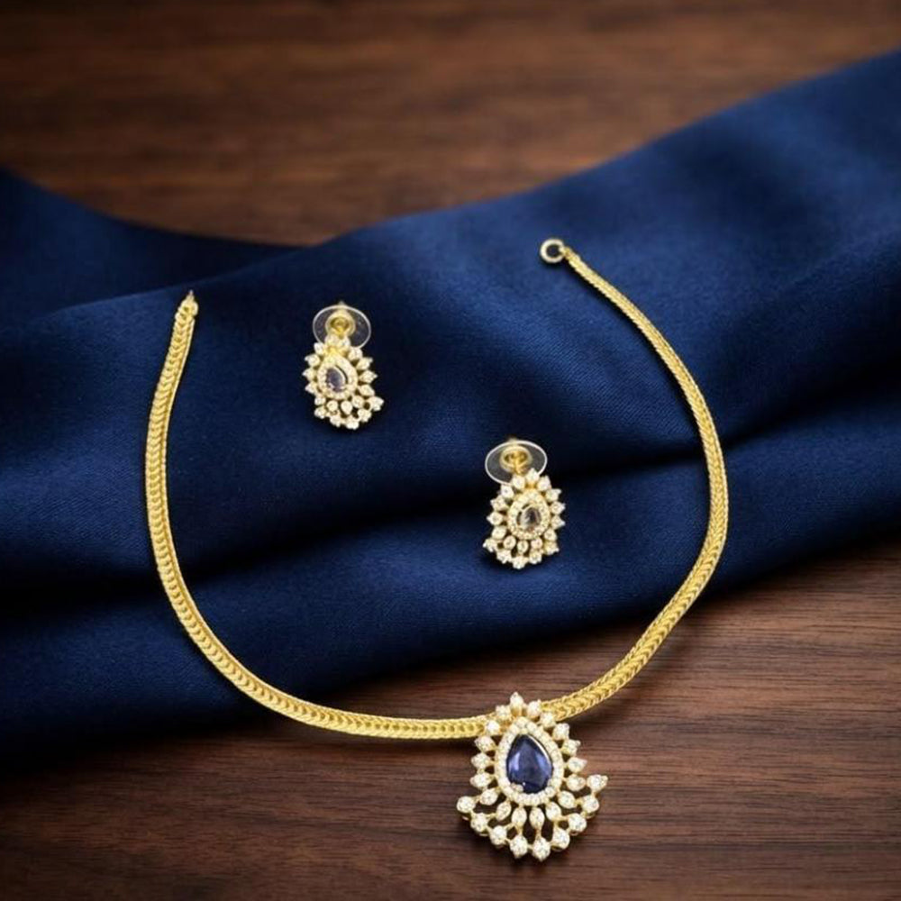 Kavita Art Stylish Austrian Stone Necklace Set for Wedding Wear