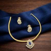 Kavita Art Stylish Austrian Stone Necklace Set for Wedding Wear