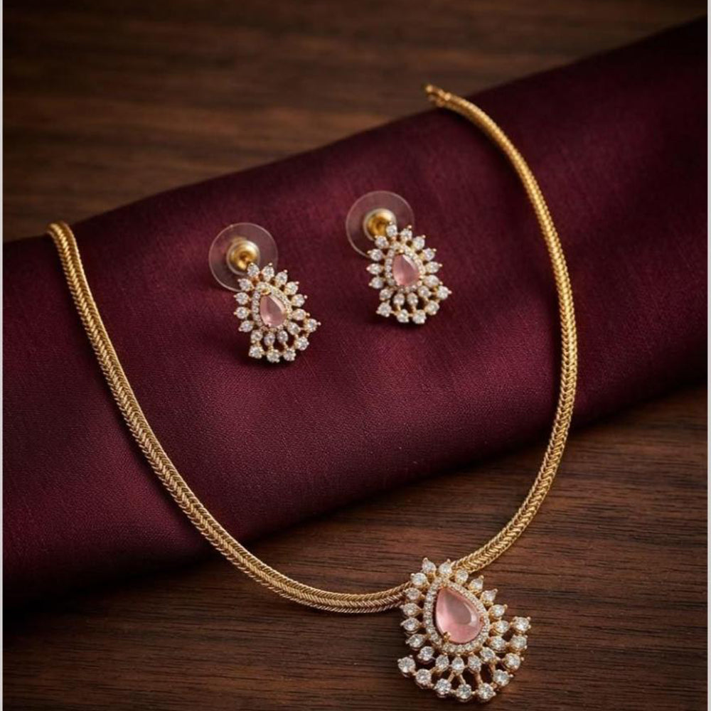 Kavita Art Stylish Austrian Stone Necklace Set for Wedding Wear