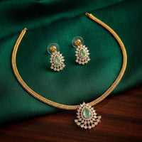 Kavita Art Stylish Austrian Stone Necklace Set for Wedding Wear