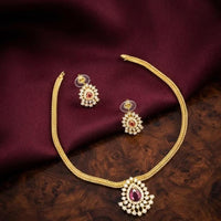 Kavita Art Stylish Austrian Stone Necklace Set for Wedding Wear