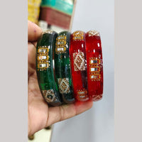 Kavita Art Premium Austrian Stone Acrylic Bangles Set