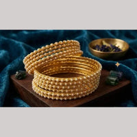 Kavita Art Beautiful Pearl Bangles Set for Wedding Wear  
