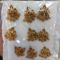 Kavita Art Classic Pota Stone And Pearl Hair Brooch