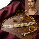 Kavita Art Royal Kundan Stone Pearl And Beads Choker Necklace Set
