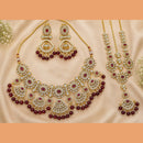 Kavita Art Royal Kundan Stone And Pearl Necklace Set