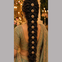 Kavita Art Classic Pota Stone Hair Brooch