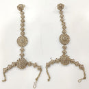 Kavita Art Wedding Wear Crystal Stone And Pearl Hath Panja