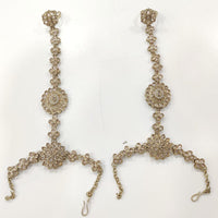 Kavita Art Wedding Wear Crystal Stone And Pearl Hath Panja