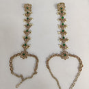 Kavita Art Wedding Wear Crystal Stone And Pearl Hath Panja