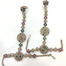 Kavita Art Wedding Wear Crystal Stone And Pearl Hath Panja