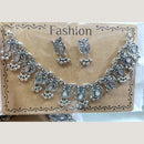 Kavita Art Boho Style Oxidised Plated Mirror And Pearl Necklace Set