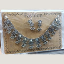 Kavita Art Boho Style Oxidised Plated Mirror And Pearl Necklace Set