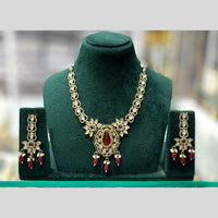 Kavita Art Elegant Polki Kundan Stone And Pearl Necklace Set for Women