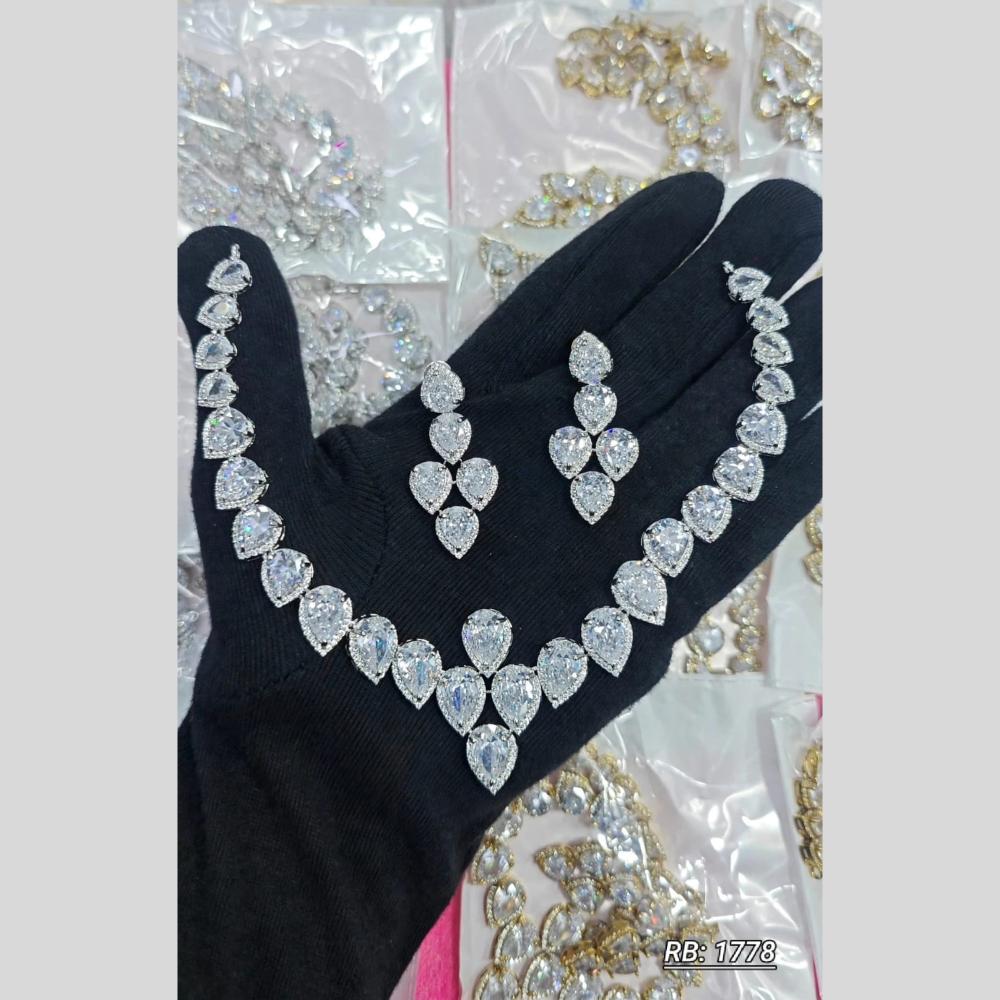 Kavita Art American Diamond Designer Necklace Set for Women