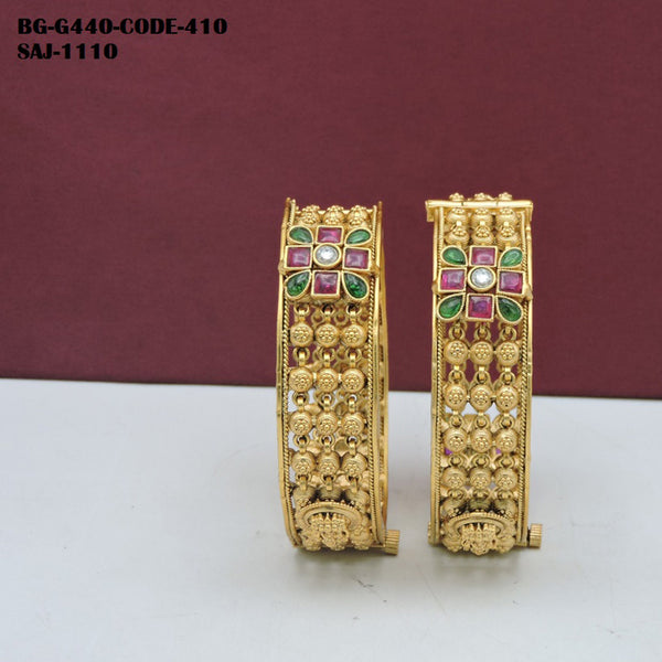 Soni Art Jewellery Gold Plated Bangle Set