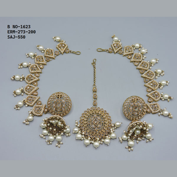 Soni Art Jewellery Gold Plated Kanchain Jhumki Earrings