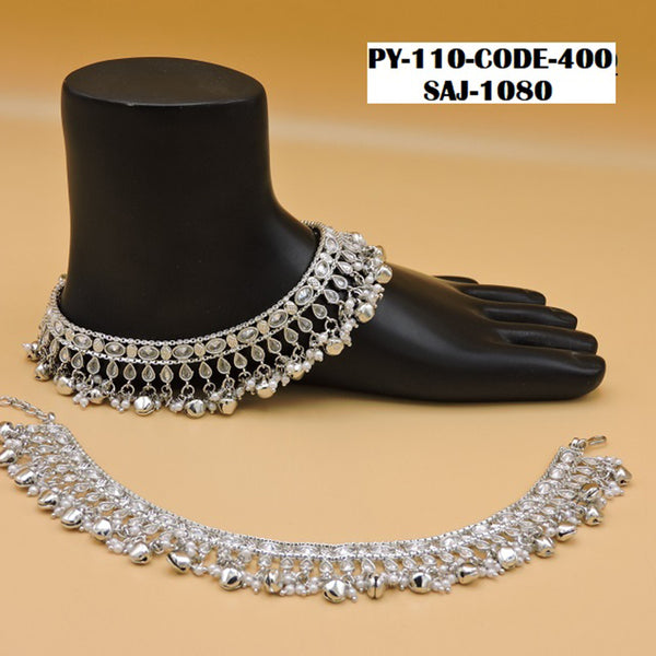 Soni Art Jewellery Silver Plated Payal