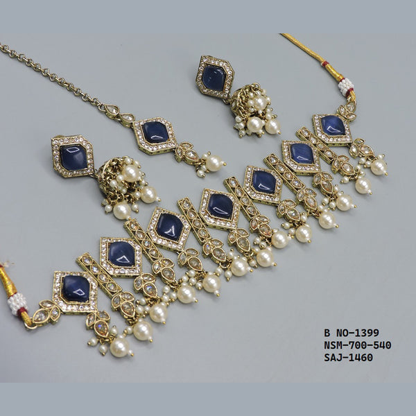 Soni Art Jewellery Gold Plated Choker Necklace Set