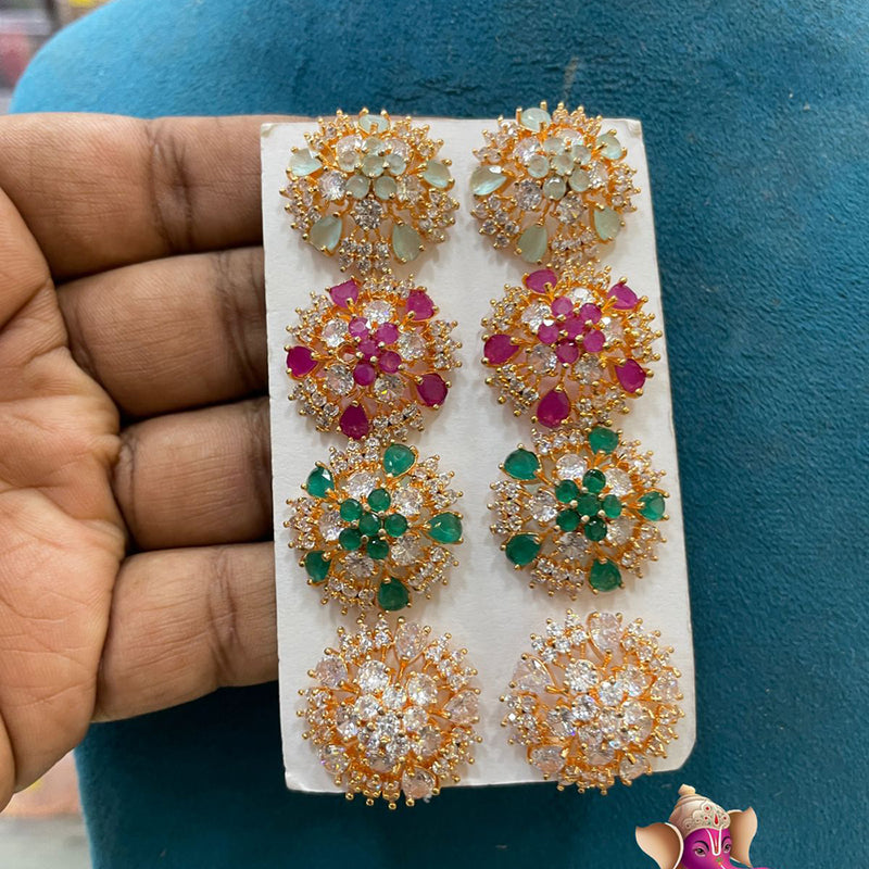 Chidambaram Covering - Gold Plated (micro) Earrings, Combo of 3 - Native  Things